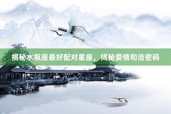 揭秘水瓶座最好配对星座，揭秘爱情和洽密码